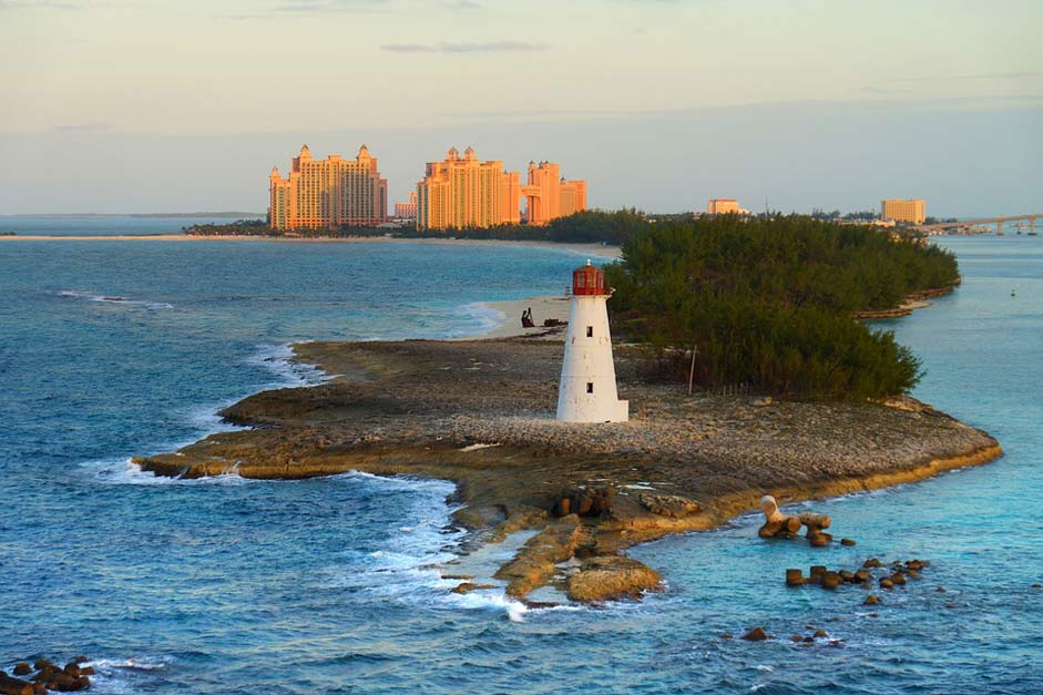 Sea Caribbean Lighthouse Bahamas