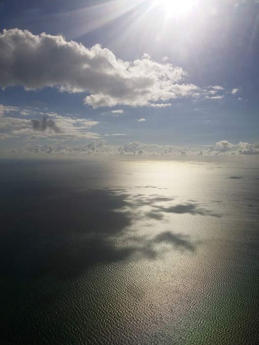 Sun Clouds Ocean Bahamas