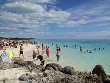 Bahamas Ocean Rocks Beach Picture