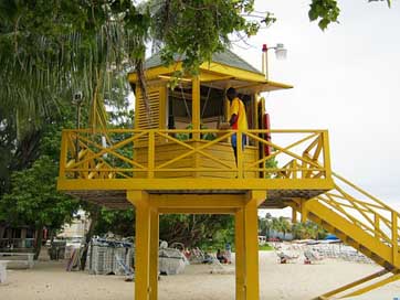 Lifeguard-Tower Lifeguard Beach Barbados Picture