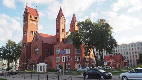 Minsk  Belarus The-Red-Church Picture