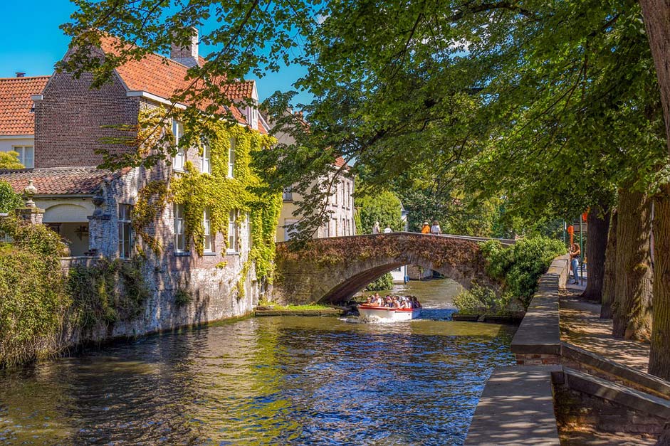 Bridge Canal Brugge Belgium