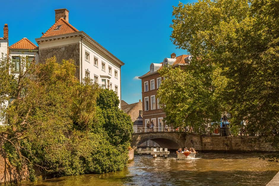 Bridge Canal Brugge Belgium