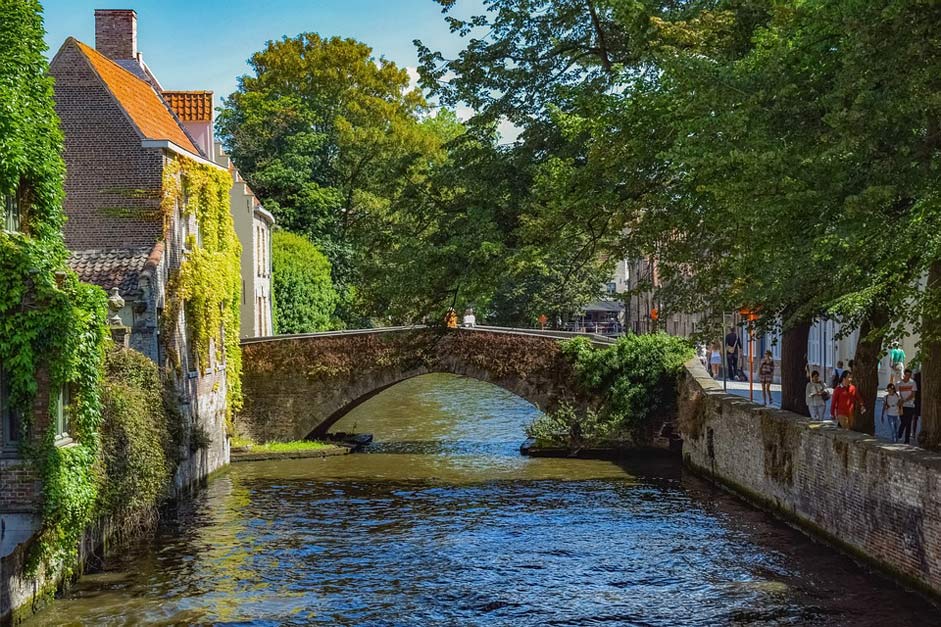 Bridge Canal Brugge Belgium
