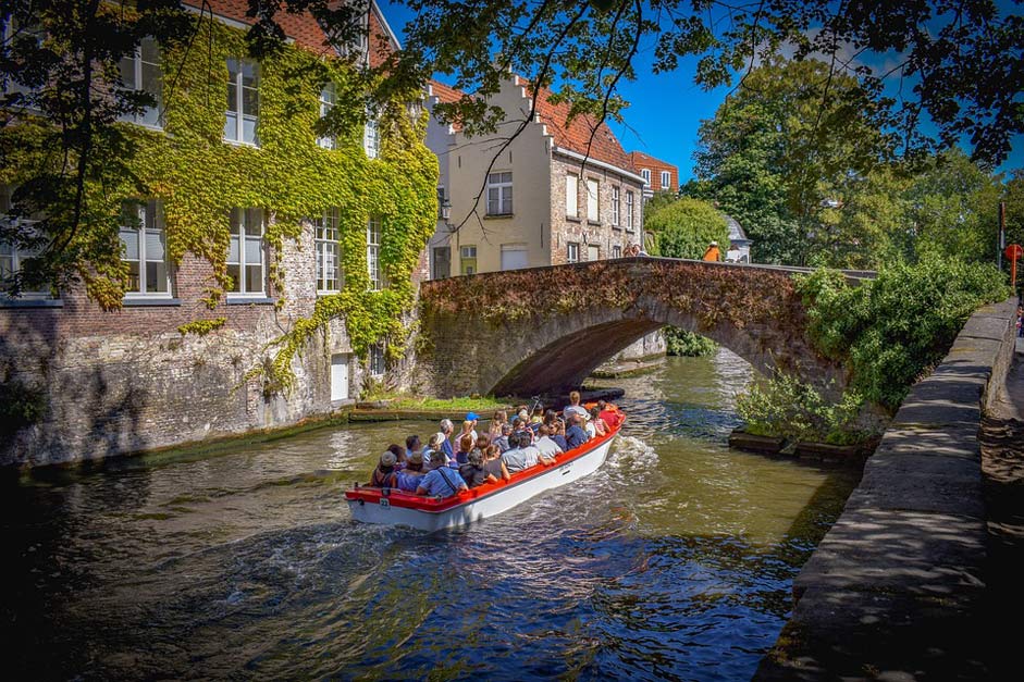 Bridge Canal Brugge Belgium