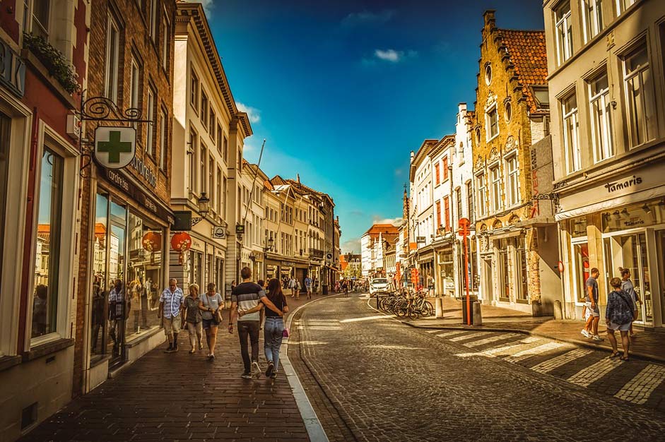 Street Architecture Brugge Belgium