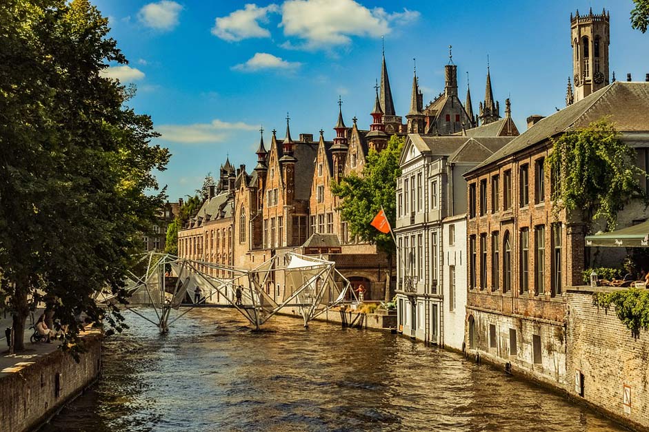 Bridge Canal Brugge Belgium