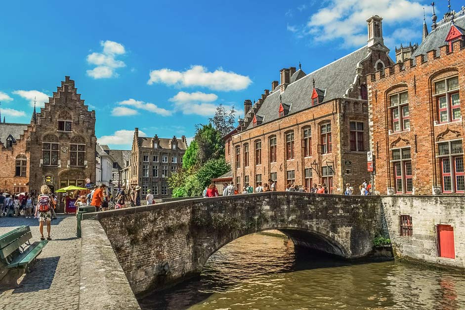 Bridge Canal Brugge Belgium