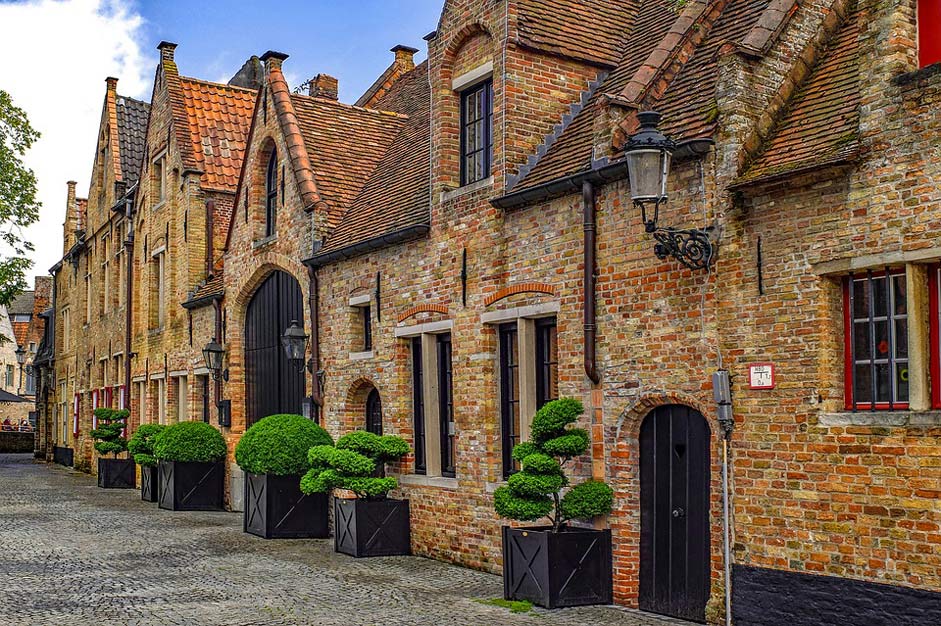 Brick Facade House Building