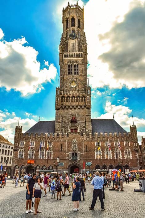 Belgium Bruges Brugge The-Belfry-Of-Bruges