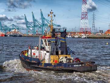 Antwerp Tugboat Boat Belgium Picture