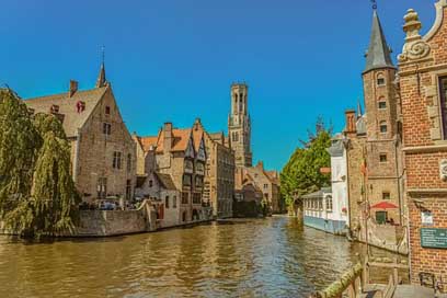 Belgium River Canal Brugge Picture