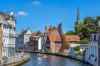 Belgium River Canal Brugge Picture