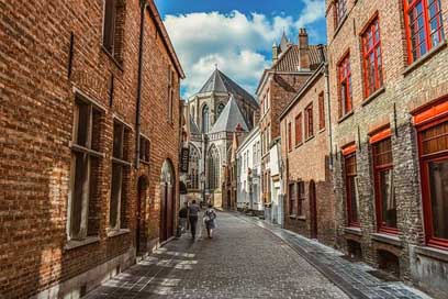 Belgium Architecture Street Brugge Picture
