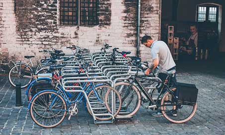 Ghent Transportation Bikes Belgium Picture