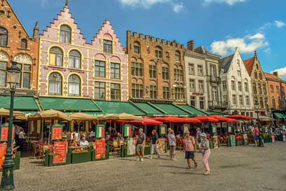 Brugge Buildings Square Markt Picture