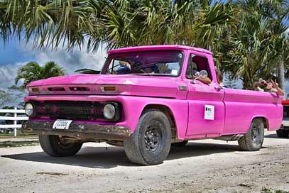 Pickup-Truck Vintage Country-Boys Antique Picture