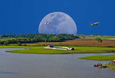 Moon Outdoors Imagination Rural Picture