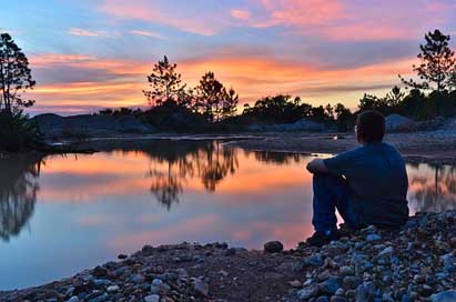 Boy Nature Relax Sitting Picture