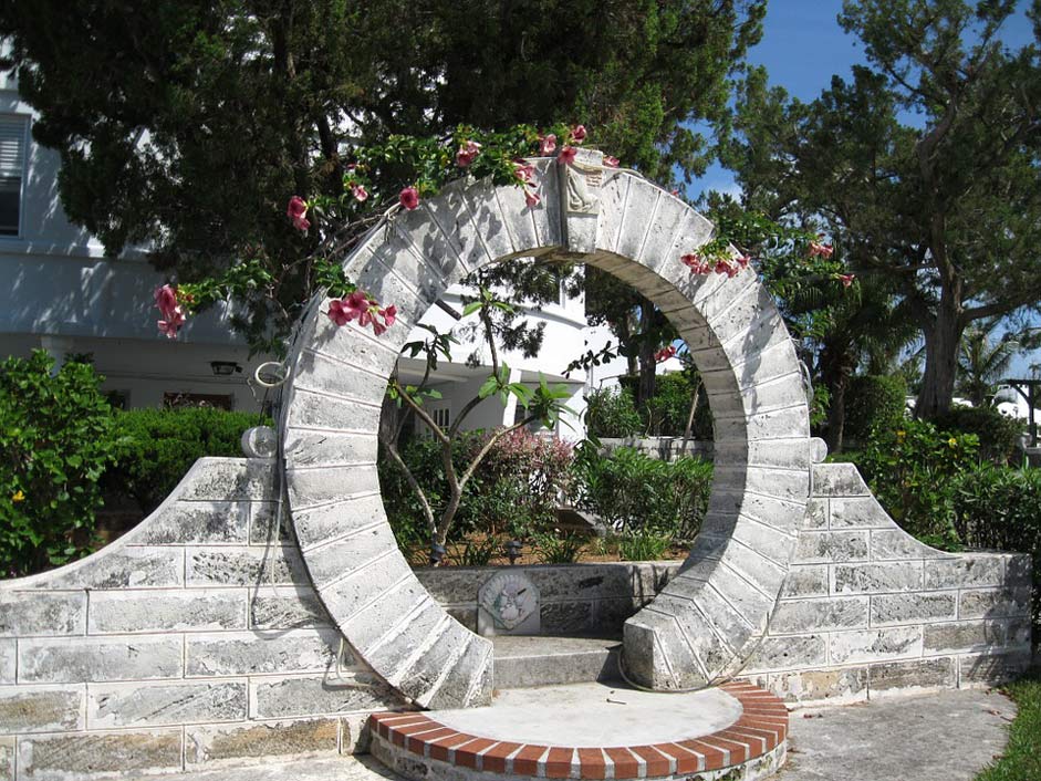 Stonework Garden Moongate Bermuda