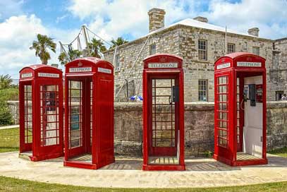 Phone-Booth Vintage Bermuda Red Picture
