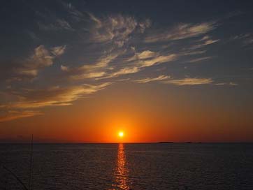 Sunset Sun Water Ocean Picture