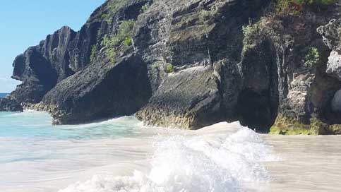 Bermuda Ocean Rocks Waves Picture