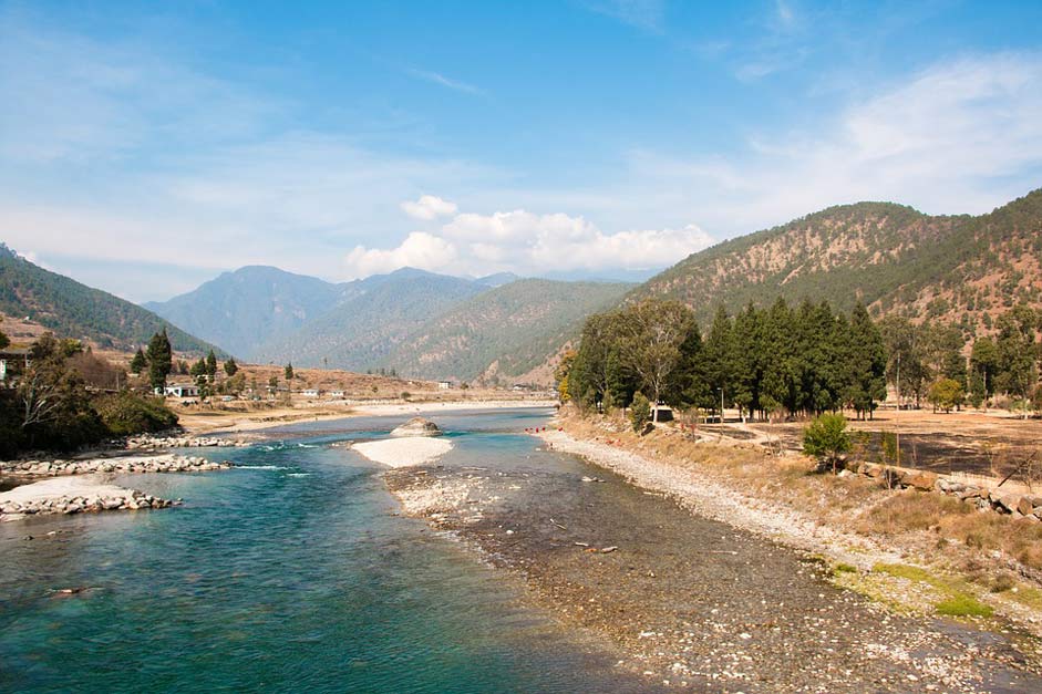 Nature Mountain Landscape Bhutan