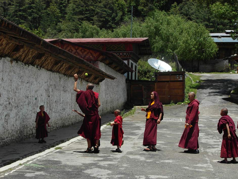 Monastery Buddhism Monks Bhutan