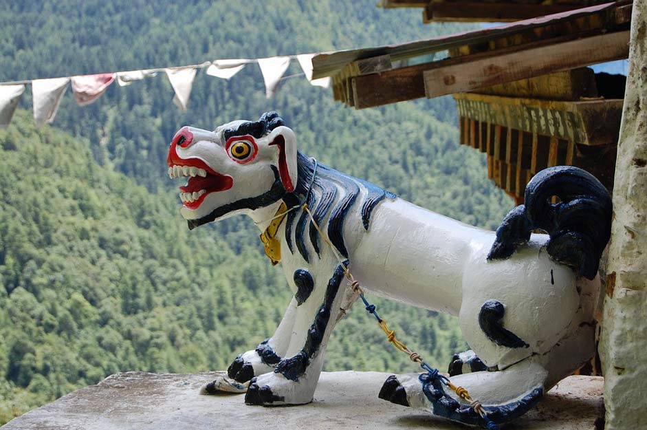  Buddhism Snow-Lion Bhutan