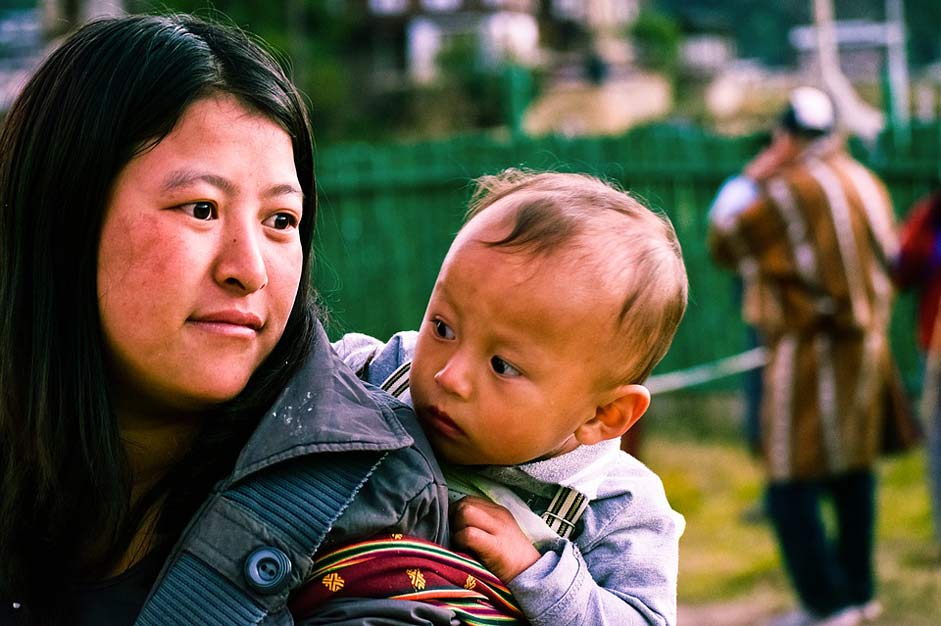   Bhutanese-Kid Bhutanese-Woman-With-Kid