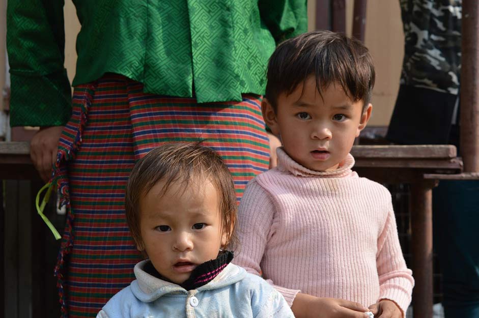 Travel Bhutan Innocence Kids