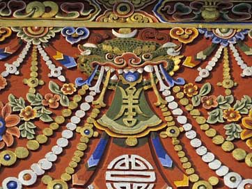 Dragon Decoration Bhutan Art Picture
