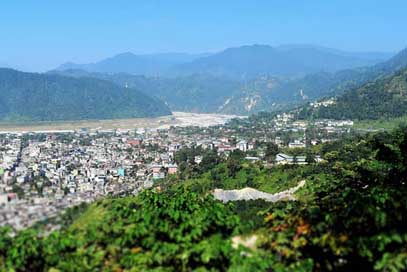 Bhutan-Valley Valley Landscape Natural Picture