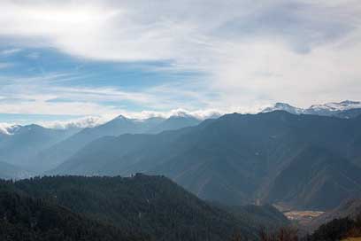 Bhutan  Chelela-Pass Mountains Picture