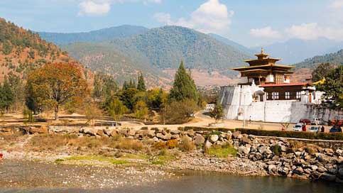 Bhutan Religion Buddhism Pagoda Picture