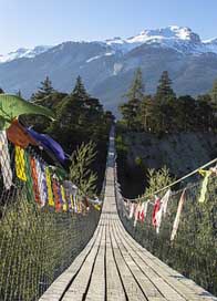 Bridge Nature Snow Mountain Picture