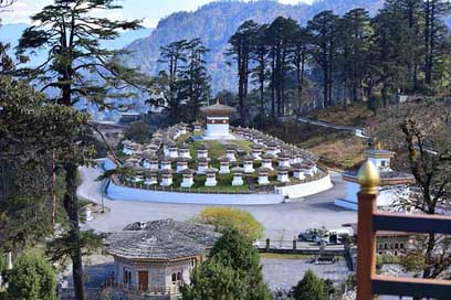 Dochula-Pass Shanti-Stupa Stupa Monument Picture