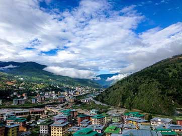 Bhutan Green-City Mountains The-Village Picture