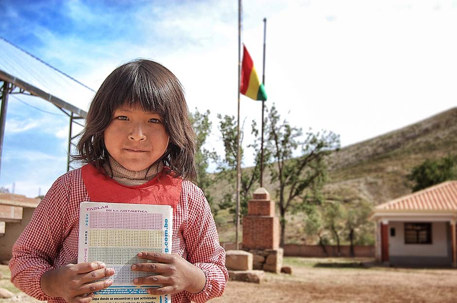 Indigenous Girl Bolivia Education