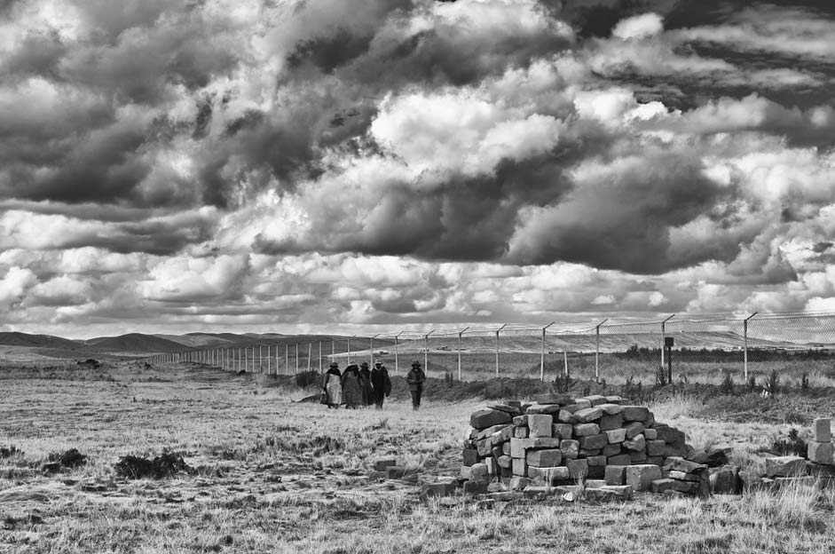 Archaeological Travel Heavy-Clouds Landscape