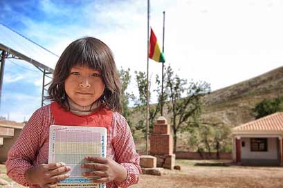 Education Indigenous Girl Bolivia Picture