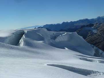 Glacier Bolivia Huyana-Potosi Crevasse Picture