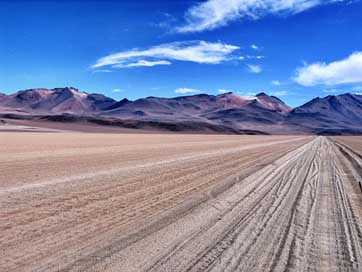 Altiplano Track Mountains Desert Picture