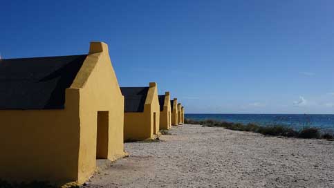 Bonaire  Caribbean Slave-Houses Picture