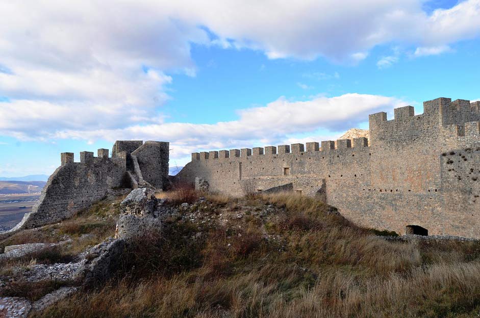 Historic Bosnia-And-Herzegovina Castle-Kosaca Mostar