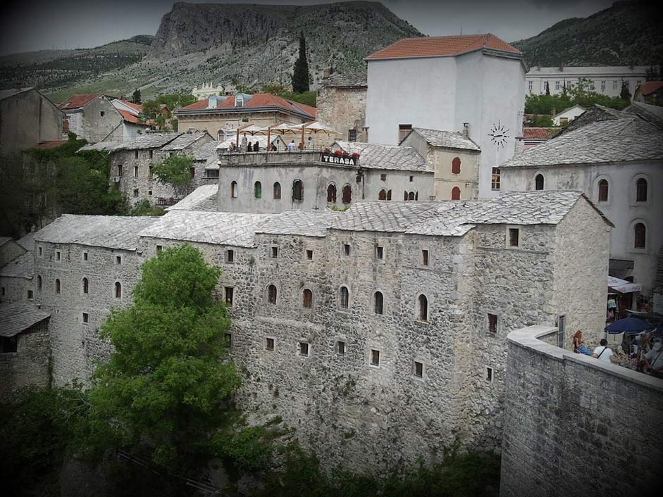 Cityscape Historic Old-Town Mostar