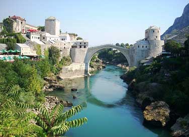 Mostar Arc River Bridge Picture