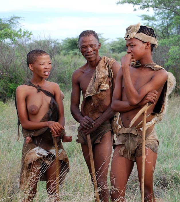 San Hunter-Gatherer Indigenous-People Bushman