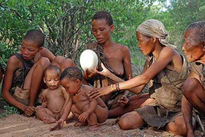 Bushman Family Hunter-Gatherer Indigenous-People Picture